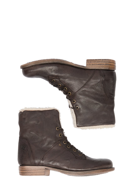 DreiMaster Vintage Women's Soft Leather Ankle Boots