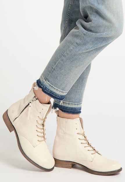 DreiMaster Vintage Women's Soft Leather Ankle Boots