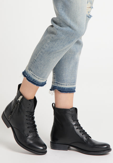 DreiMaster Vintage Women's Soft Leather Ankle Boots