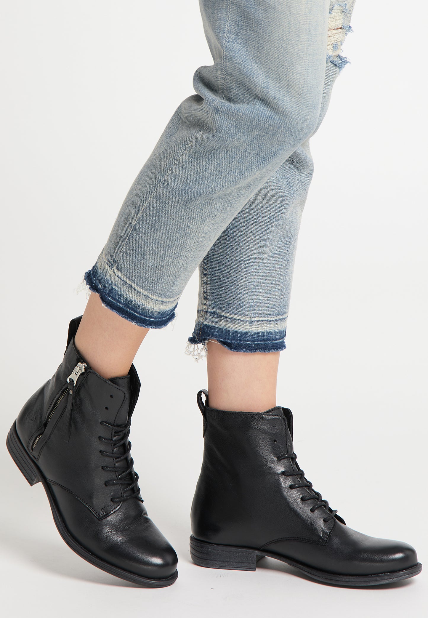 DreiMaster Vintage women's soft leather ankle boots