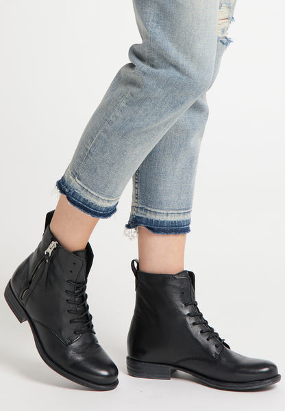 DreiMaster Vintage women's soft leather ankle boots