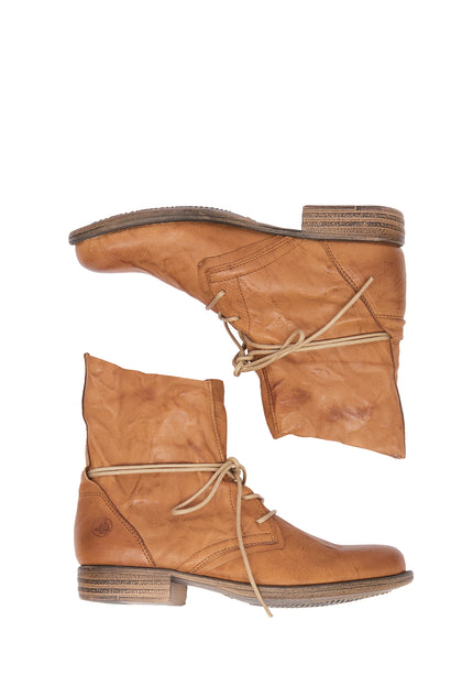 DreiMaster Vintage Women's Soft Leather Ankle Boots