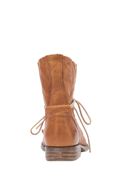 DreiMaster Vintage Women's Soft Leather Ankle Boots