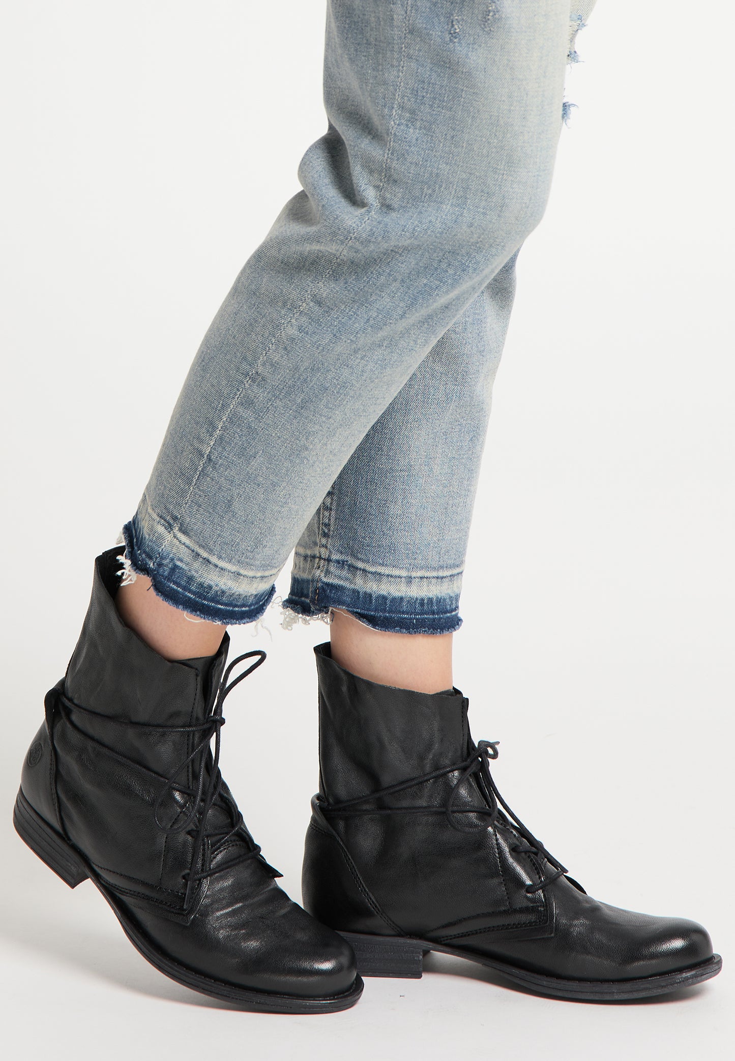 DreiMaster Vintage women's soft leather ankle boots