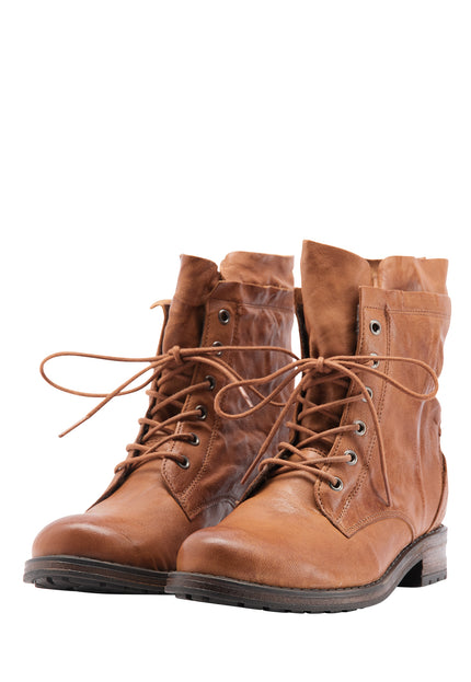 DreiMaster Vintage Women's Soft Leather Ankle Boots