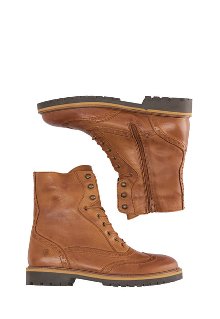 DreiMaster Vintage Women's Soft Leather Ankle Boots