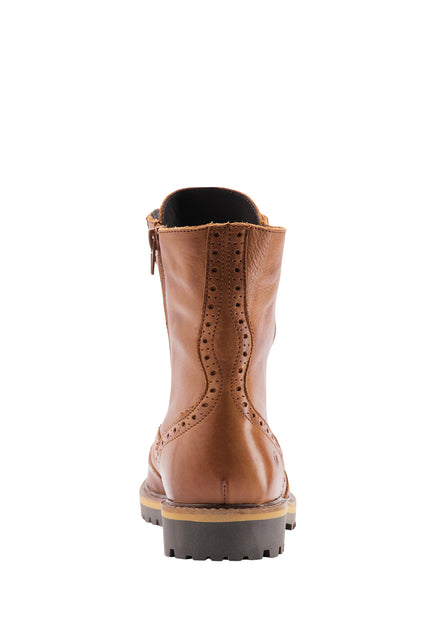 DreiMaster Vintage Women's Soft Leather Ankle Boots