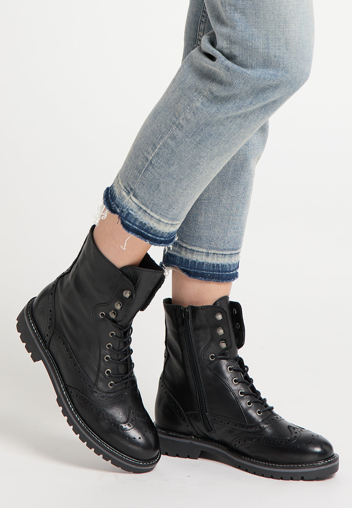 DreiMaster Vintage women's soft leather ankle boots