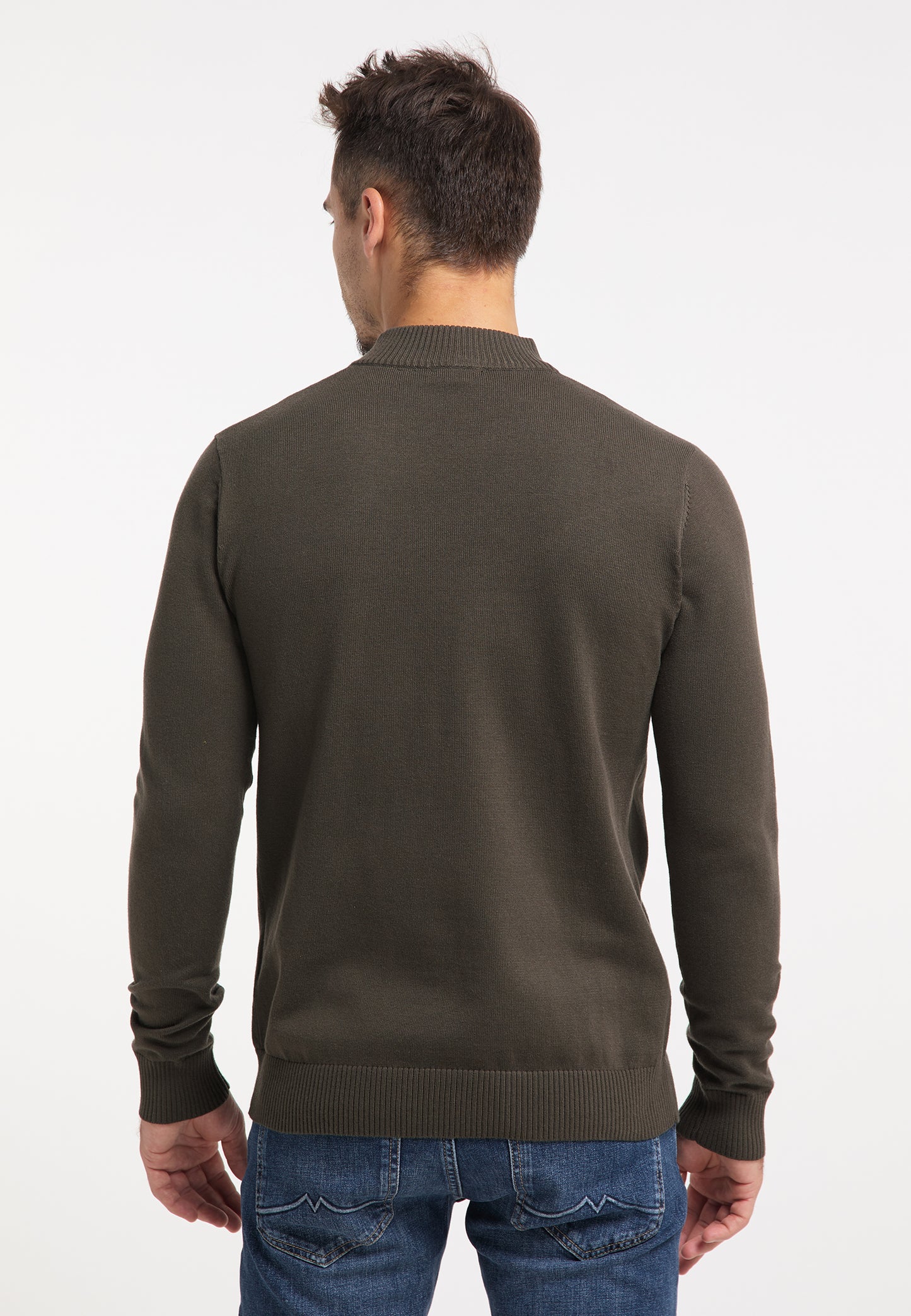 RAIDO men's basic fine knit sweater